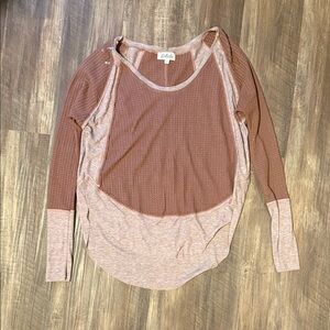 Listicle Twisted Long Sleeve Shirt